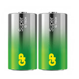 GP Super Alkaline D-battery, 13A/LR20, 2-pac