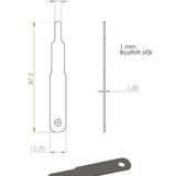 Feeler Gauge 1 mm for Raket 95 CIK/FIA Standard
