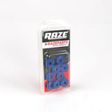 Gummibricka 6x20mm Blå 10-Pack