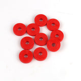 Kumialuslaatta 6x20mm punainen 10-pakkaus