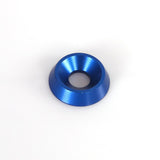 Upotettu alumiinialuslevy 6x18mm, sininen, 10-pakkaus