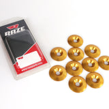 Försänkt Aluminiumbricka 8x34mm Guld 10-Pack
