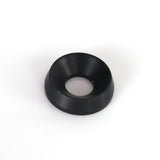 Upotettu alumiinialuslevy 8x19 mm, musta, 10-pakkaus