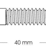 Uppokantaruuvi 8 x 40