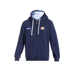 Hoodie Sparco Gulf zip Blue