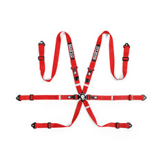 Harness Sparco Competition H-2 PD Steel Red